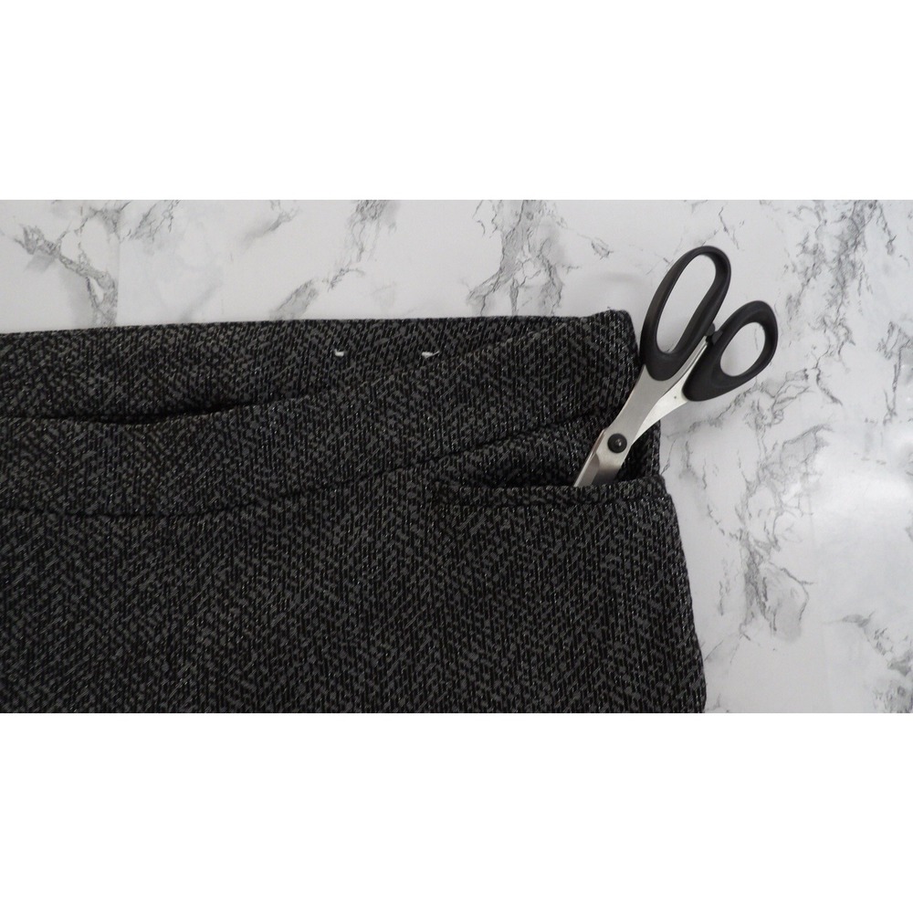 Chico's Pull On Waist Gray Black Silver Career Dress Pant Size 3.5 Tall US XL/18 - Picture 11 of 14